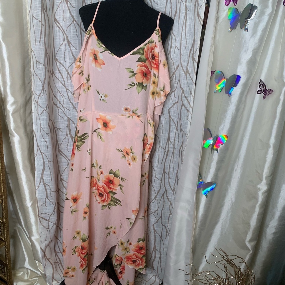 NWT Pink Floral Maxi Dress